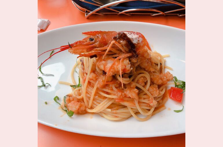 赤海老のパスタ