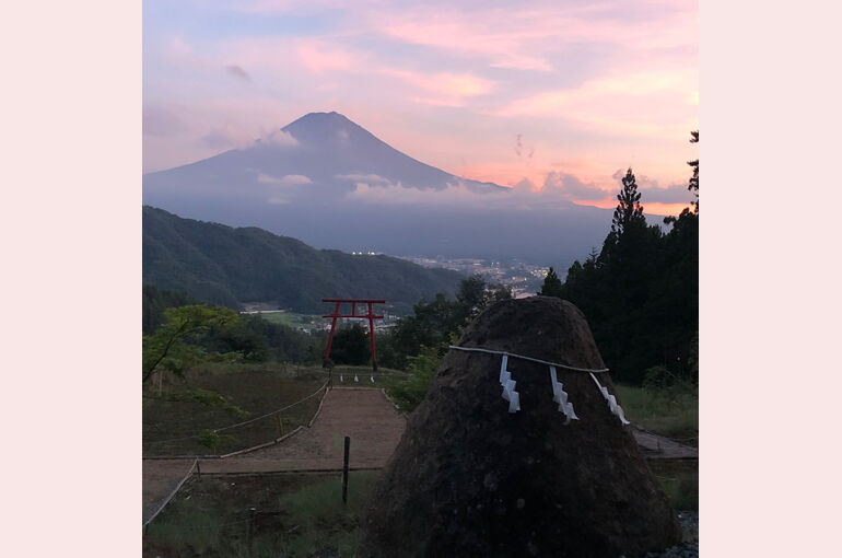 富士山夕焼け