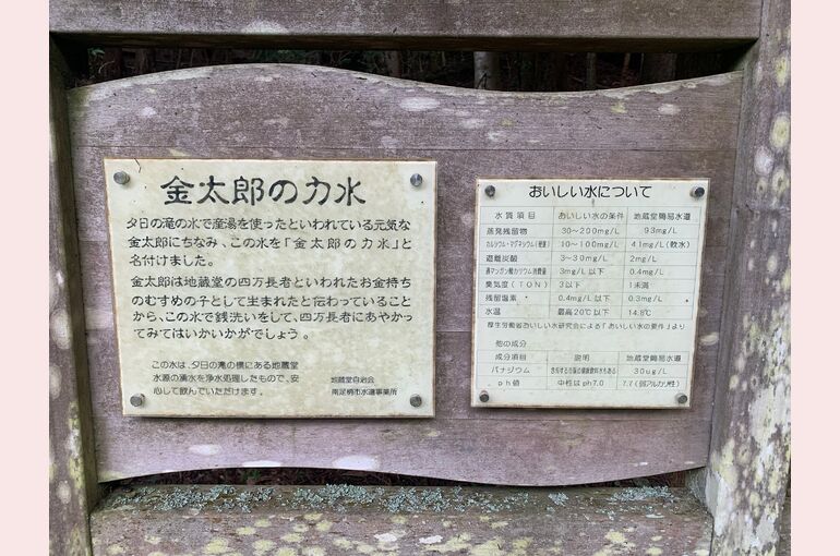 金太郎の力水